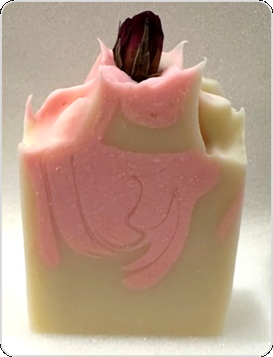 Rose and pink clay soap